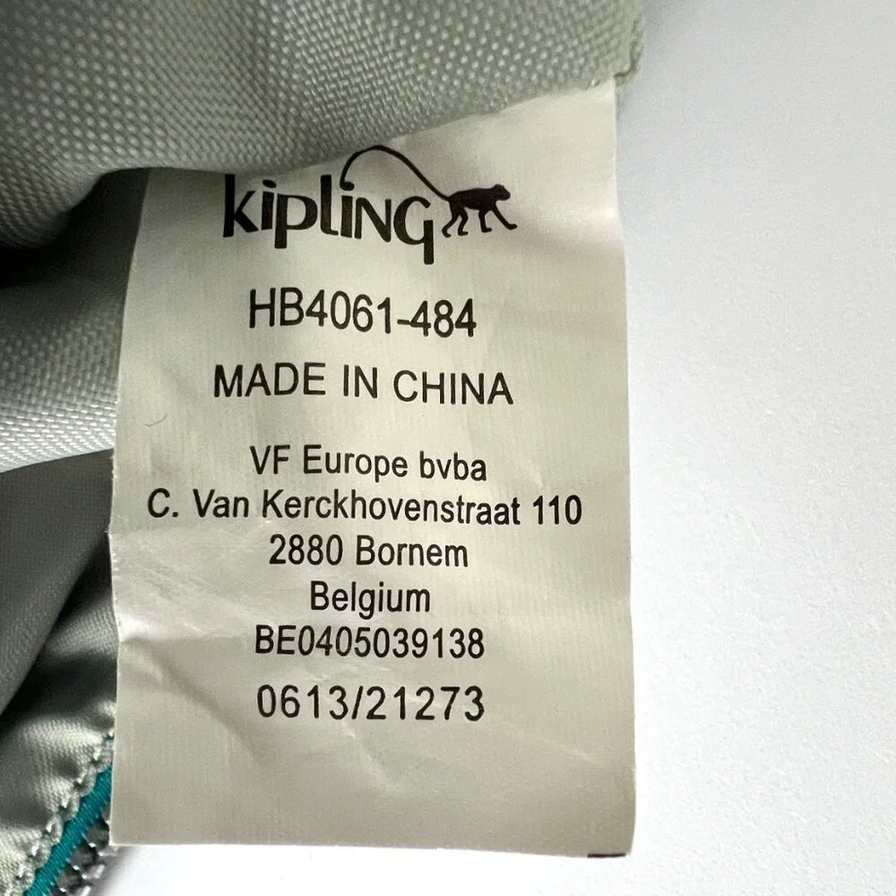 Kipling Alvar Crossbody Turquoise Zipper Bag, HB4061-484, Excellent Condition! - Picture 13 of 15